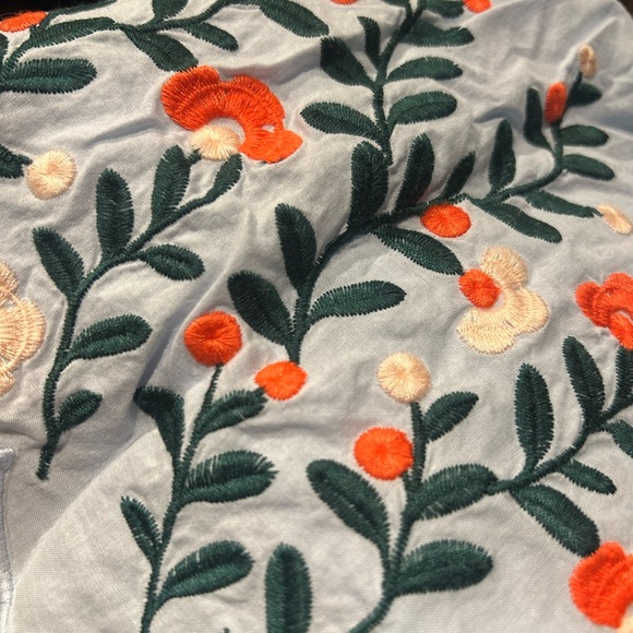 Blue Dress with Floral Embroidery - Picture 4 of 7